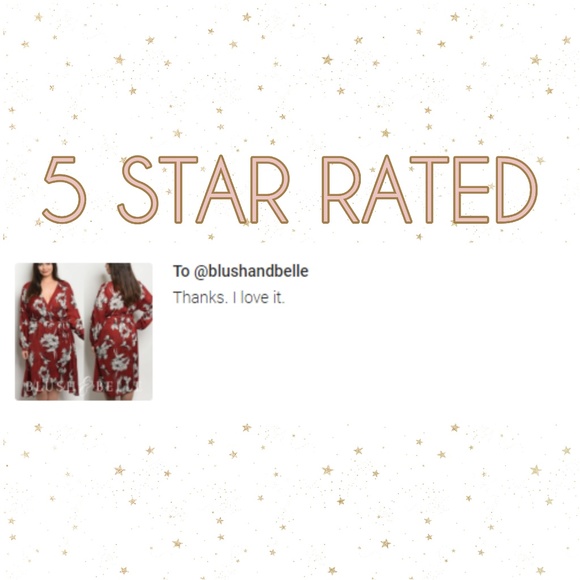 LAST CHANCE Wine Red Floral Plus Wrap Dress NWT - Picture 4 of 6